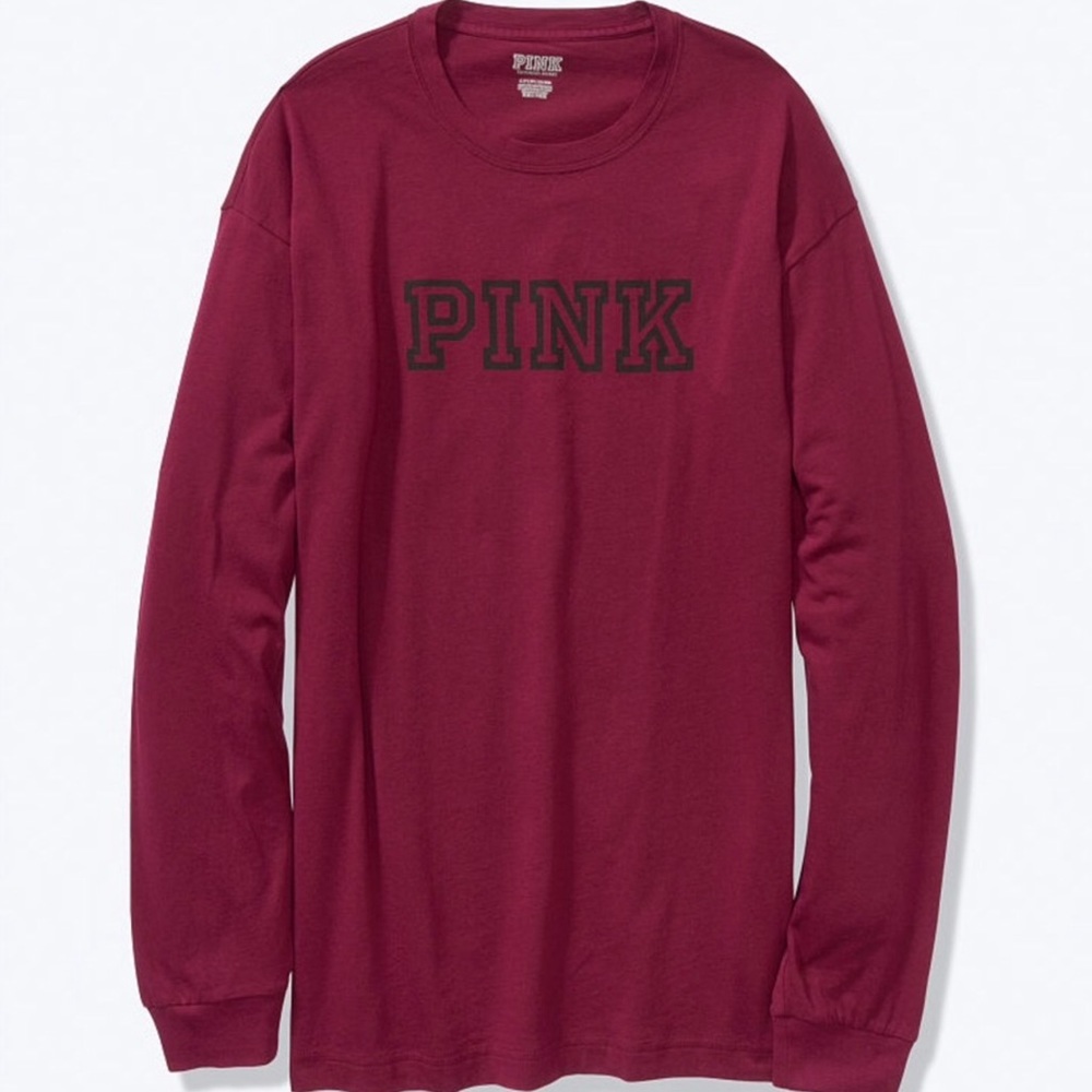 VS PINK LS CAMPUS TEE ~ M